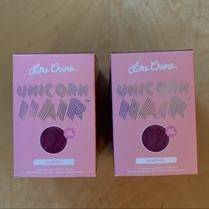 Two Jars of Lime Crime Unicorn Hair in Aesthetic
